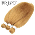 3PCS Vixen Bundles Crochet Hair 26Inch Synthetic Pre-stretched Braids Hair Extensions Kanekalon Yaki Straight Pony Hair Bundles