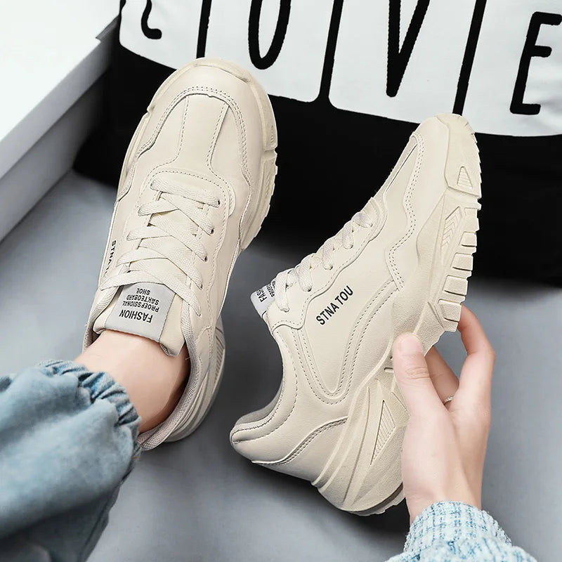 Men's Shoes 2025 New Fashionable and Versatile Casual Shoes Thick soled Anti slip Sports Shoes