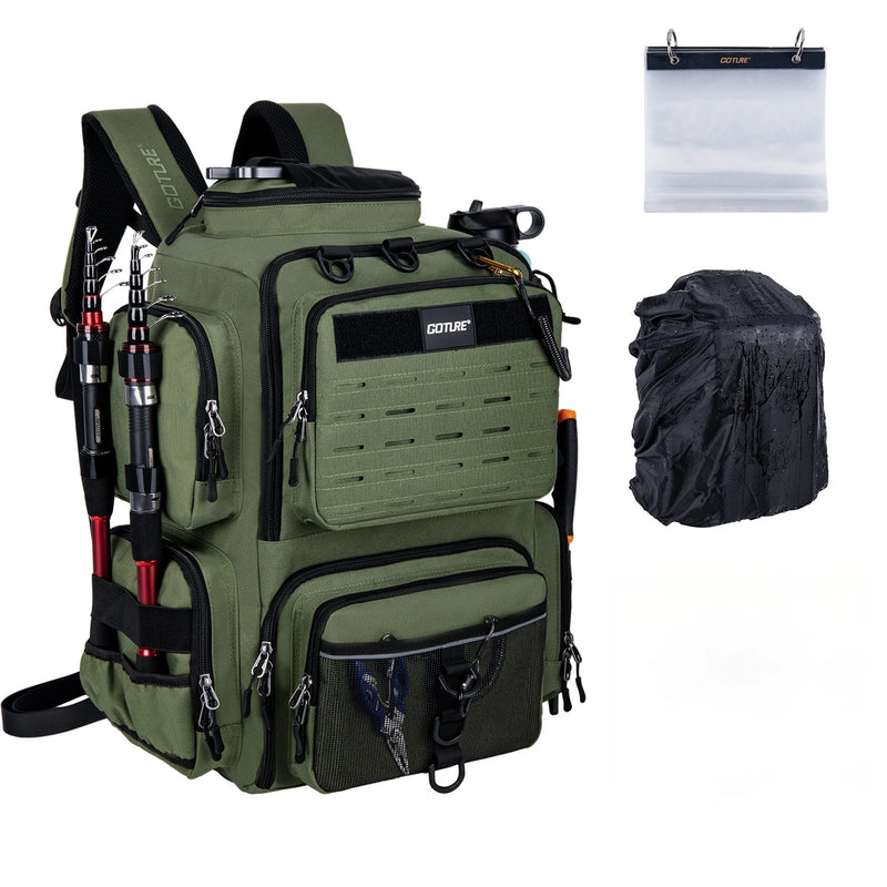 Goture 45L Large Fishing Backpack 900D Water - Resistant - View 10 | SAMAG