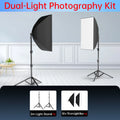 50x70cm Softbox 45W/70W Bulb Photography Studio Photo Lighting Kit Continuous Light System For Camera With  Remote Control