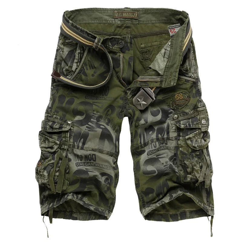 Summer Camouflage Men's Cargo Shorts Pure Cotton Half | SAMAG