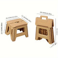 Folding Step Stool Strong Load-bearing Heavy-Duty Chair Travel Use Compact Collapsible Chair with Handle Camping Supplies