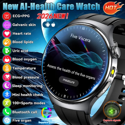AI-Diagnosis Care Smartwatch ECG+PPG Accurate Uric Acid | SAMAG
