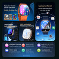 2.29inch Amoled 5G LTE Full Netcom Android 13.0 Smartwatch Smart Watch With 190° Rotary Camera Touch ID Infrared remote function
