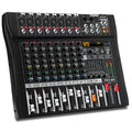 Fuluode 6/8/12/16 Channel Mixing Console Audio Mixer Mono 99 Digital Effect USB Sound Card dj Karaoke Mixer Bluetooth 48V 2 AUX