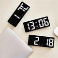 Simple Alarm Clock with LED Display, Large Screen Digital Clock, Bedside Clock for Bedroom, Fashionable Clock