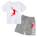 Kids 2 - Piece Letter Print Sports Outfit - Short Sleeve - View 5 | SAMAG