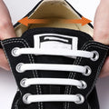 New Silicone Shoe Laces Elastic No Tie Shoelaces 16 PCS for Sneakers Quick Put on And Take Off Safety Lazy Shoe Lace Accessories