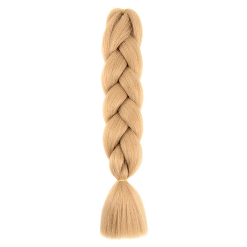 24 Inches DIY Jumbo Braiding Hair Synthetic Hair Extensions Afro Ombre Crochet Braid Hair Wholesale For Women
