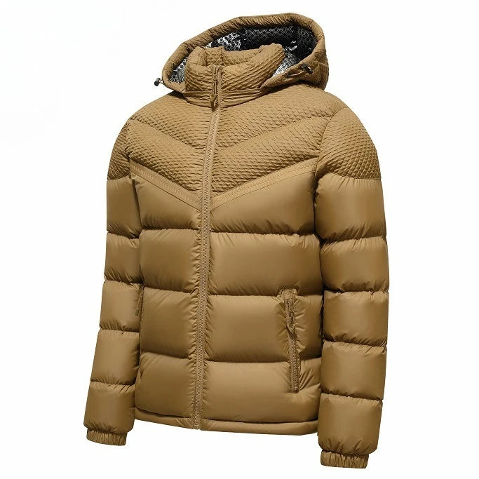 Winter Graphene Self-heating Puffer Jackets Men Thick Windproof Hooded Padded Jacket High Quality Ultralight Down Parka Coat Man