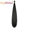 22-28Inch Straight Pony Hair Bundles Crochet Braids Hair Silky Colorful Synthetic Braiding Hair Ombre Synthetic Hair For Women
