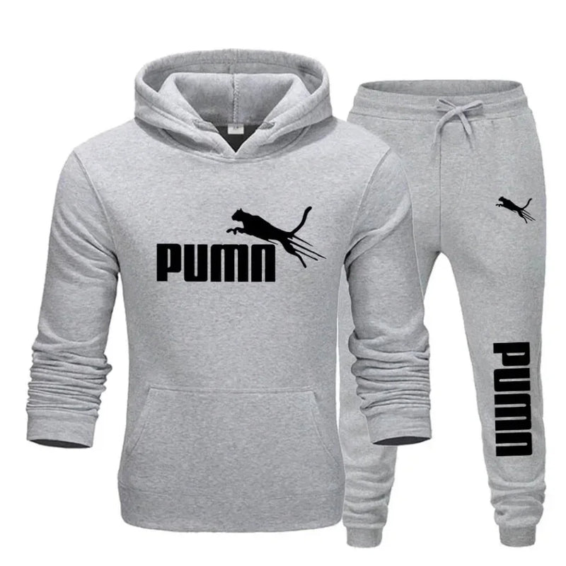 Letter printed sportswear set men's hooded sweatshirt | SAMAG