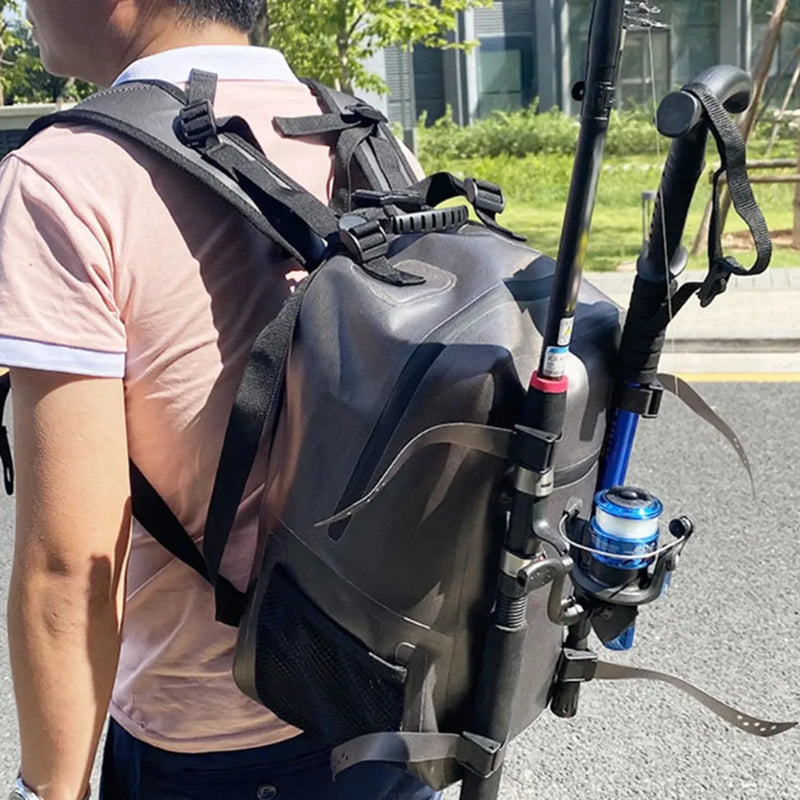 Fishing Backpack Portable Gear Bag with Rod Holder - View 5 | SAMAG