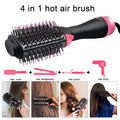 4 In 1  Hot-Air Hair Brushes Women Hair Dryer Brush Hair Dryer Straightener Curler Massager Rapid Warming One Step Volumizer