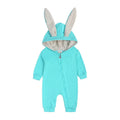 0-18M Newborn Baby Boys Girls Rompers Cotton Cartoon Bunny 3D Rabbit Ear Hoodie Overall Toddler Jumpsuit Infant Carnival Costume