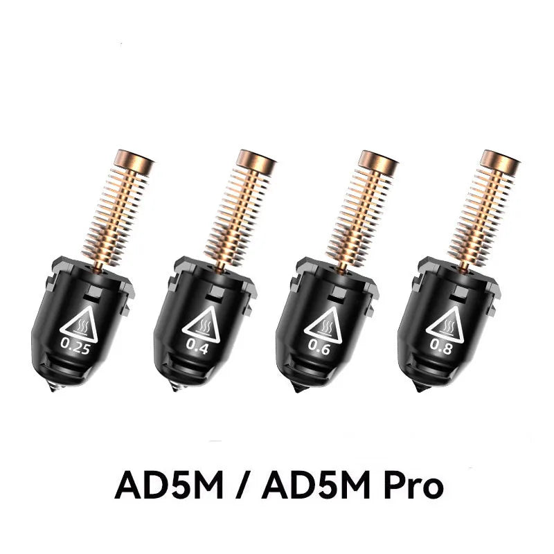 1Pc Original/Genuine Flashforge Adventurer 5M Series AD5M Pro Nozzle Kit 0.25/0.4/0.6/0.8mm 280℃ High-Speed Quick-Detachable