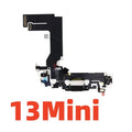 1pcs Charging Port Flex Cable For iPhone 14 11 12 13 Pro Max SE2 USB Charger Dock Connector With Microphone  Ribbon Repair