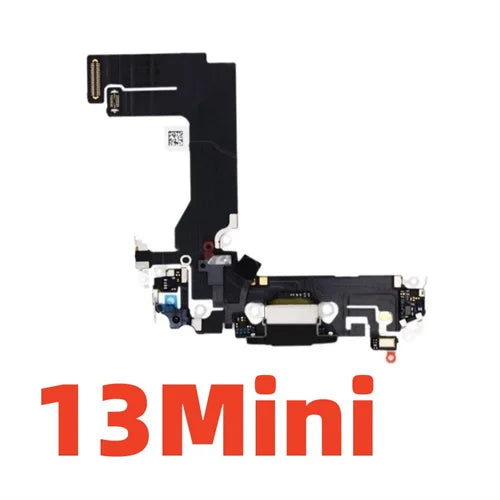 1pcs Charging Port Flex Cable For iPhone 14 11 12 13 Pro Max SE2 USB Charger Dock Connector With Microphone  Ribbon Repair