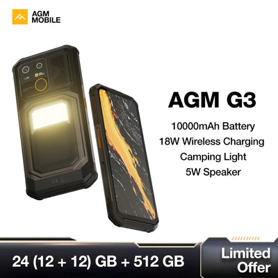 AGM G3 5G Android 15 Rugged Phone 24GB(12+12) 512GB | SAMAG
