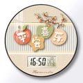Modern wall clock for living room, home use, creative, silent, drill-free wall-mounted decorative painting electronic clock