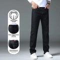 Men's Straight Denim Pants Brand Clothes Black Blue Jeans | SAMAG