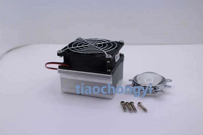 100W LED Aluminium Heat Sink Cooling Fan+60degree 90degree 120degree44mm Lens + Reflector Brack