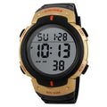 SKMEI 1068 Calendar PU Strap 5Bar Waterproof Digital Watch reloj hombre Outdoor Sport Watch Men Big Dial Fashion Simple Watches