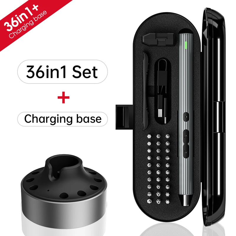 28/62 in 1 Electric Screwdriver Set Precision Power Tool Kit Rechargeable Wireless Mini Small Bits for - View 13 | SAMAG