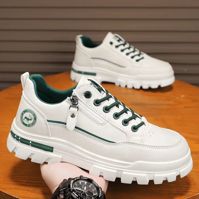 Men's Casual Sports Outdoor Hiking Trendy Fashion Street Comfortable Men's Thick Soled Board Shoes