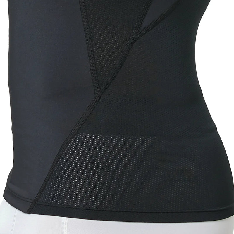 Men's High Elastic Quick Dry Slim Compression T-Shirt, Breathable Mesh Back, Body Shaping Fitness Workout Top
