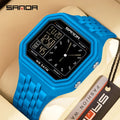 SANDA 6367 New Fashion Electronic Watch Men's 50m Waterproof Night Light Multi Functional Student Trend - Visuel 3 | SAMAG