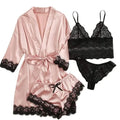 European and American Sexy Women's Pajamas Four-piece | SAMAG