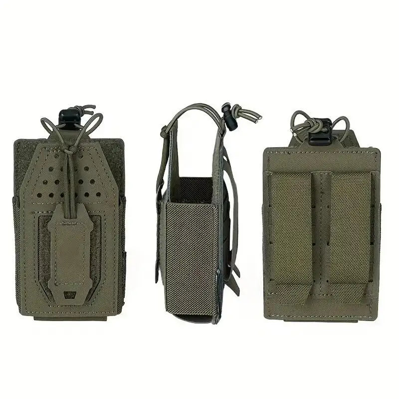 Open-Top Interphone Hanging Bag Walkie-talkie Holder Multi Function Tactical Mini Radio Pouch Holster