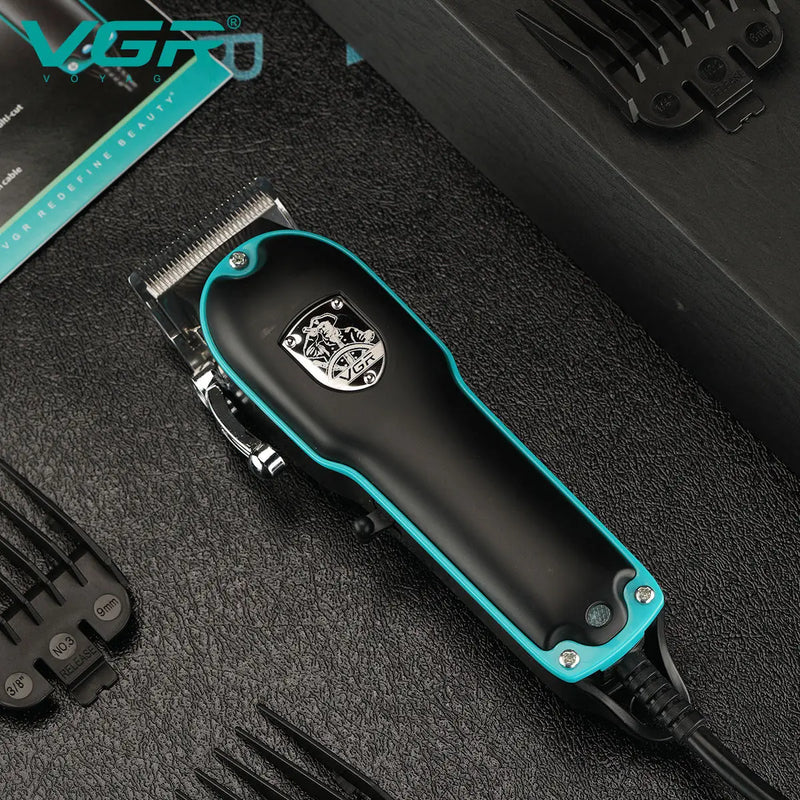 VGR Professional Electric Hair Clipper with Super Power Direct Insertion Hair ClipperMetal Blade Cleaning and Hair Removal V-123