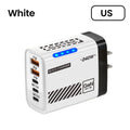 240W 5 in 1 GaN Desktop Charger Fast Charging Adapter 10A USB To TypeC Cable 3PD 2 USB Charger For IPhone Samsung Laptop