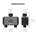 MOES Smart Bluetooth Valve Sprinkler Water Timer Auto Programmable Controller with 2-Way Rain Delay Filter Washer App Control