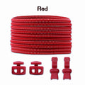 1 Pair Elastic Shoelaces Kit with Push Button Lock Stretch No Tie Shoe Laces for Running Sneakers Sports Shoes Adults Kids