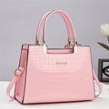 Luxury Bright Leather Ladies HandBags High-end Crocodile  Messenger Bags Boston Ladies Shopping Shoulder Tote Bags Crossbody Bag
