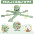 Octopus Design Pet Grinding Teeth Squeaky Plush Toy, Chewing Toy For Dog Interactive Supply, Animal Pet Toy For Small Medium Dog