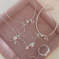 VENTFILLE 925 Sterling Silver Zircon Love Heart Bracelet For Women Bowknot Stars Bead Snake Bone Chain - Visuel 3 | SAMAG