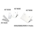 2X 45Degree 2020 3030 4040 4545 3060 4080 4590 Inside Corner Angle Bracket Connection Joint For Aluminum Profile 3d Printer Part