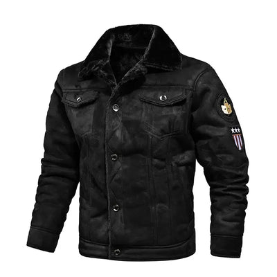 Pu Jacket Men Thick Warm Military Bomber Tactical Leather | SAMAG