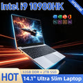 Intel Core i9 10980HK 14.1 Inch Pro Laptop 8C 16T 2.4 5.3GHz 16MB 45W 32GB RAM 2TB M.2 SSD Gaming Notebook Office Fast New 4K