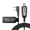 Baofeng 2 Pins Plug USB Programming Cable for Baofeng UV-5R  UV-21 13 BF-888S Quansheng K5 K6 Walkie Talkie FTDI Upgrade Cable