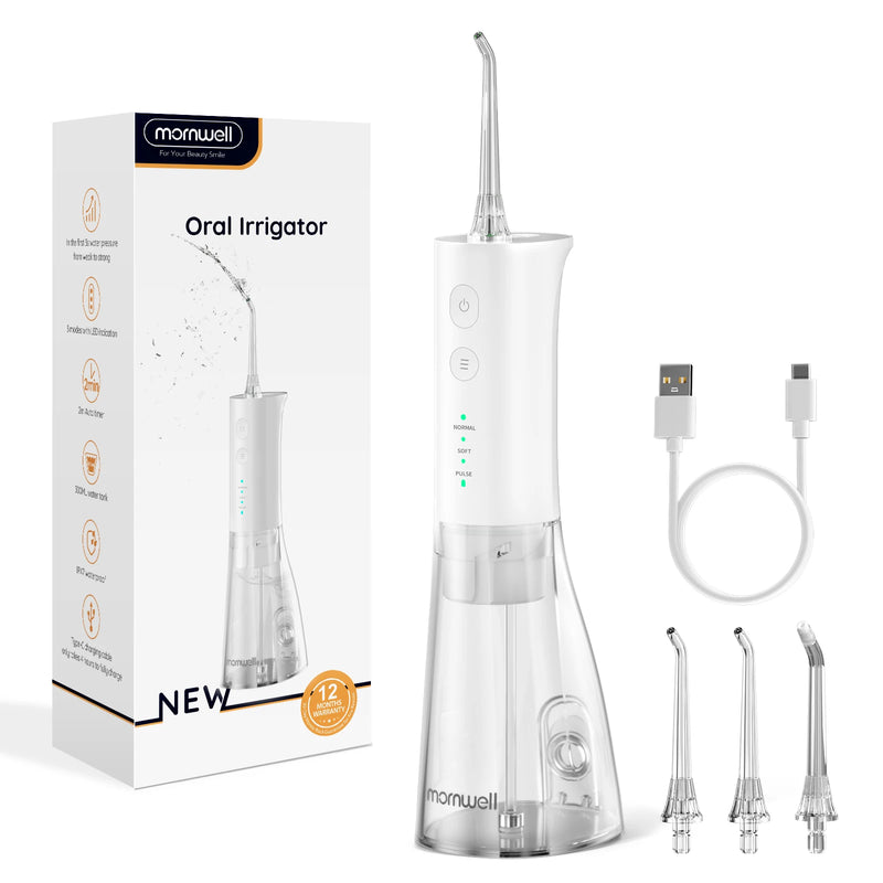 New Water Floss F29/D52 Portable Water Flosser USB Rechargeable Oral Water Jet Pick Flosser 4 Jet Tip Teeth Cleaner