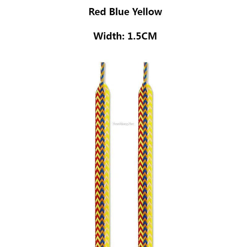 New Flat Shoelaces for Sneakers AF1 Shoe laces Width 1.5cm/2cm/3cm Shoelace luxury brand Laces Shoes 120/140/160cm Strings