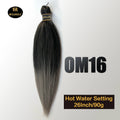 Kanekalon 26inch Hot Water Set Pre Stretched Jumbo Braiding Hair Box Twist Braids Synthetic Hair Extensions For Women Soft Yaki