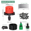 50-5M 1/4'' Hose Adjustable Drippers Automatic Watering Kit for Garden Greenhouse Home Outdoor Sprinkler Drip Irrigation System