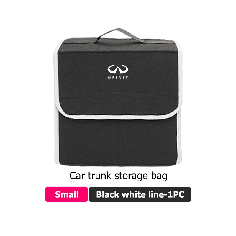 Car Trunk Storage Large Capacity Stowing Tidying Organizer Box For Infiniti Q70L QX50 Q50 QX30 QX60 QX80 Q60 Q30 QX70 Q70 G37