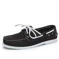 New Men's Casual Shoes Fashion Leather Docksides Boat Shoes British Style Lace Up Men Loafers Men Breathable Handmade Moccasins